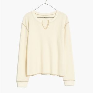 Madewell Resourced Waffle Split-Neck Tee